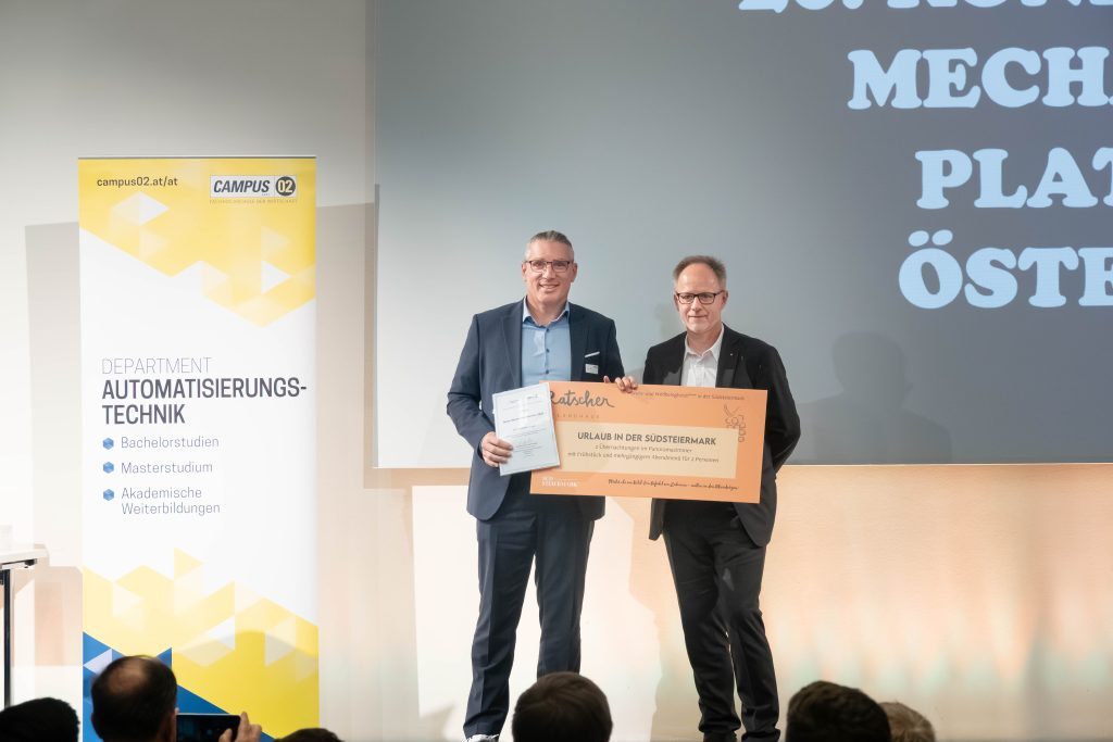 Second award in a row for best graduate career for CEO Markus Gruber