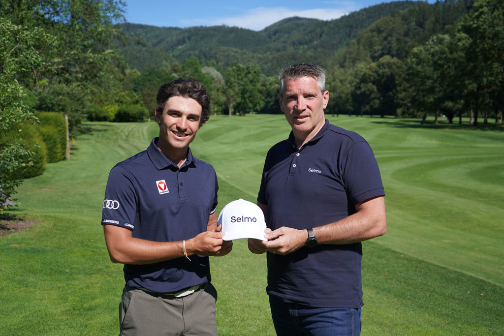 Golfer Niklas Regner and CEO of Selmo Markus Gruber