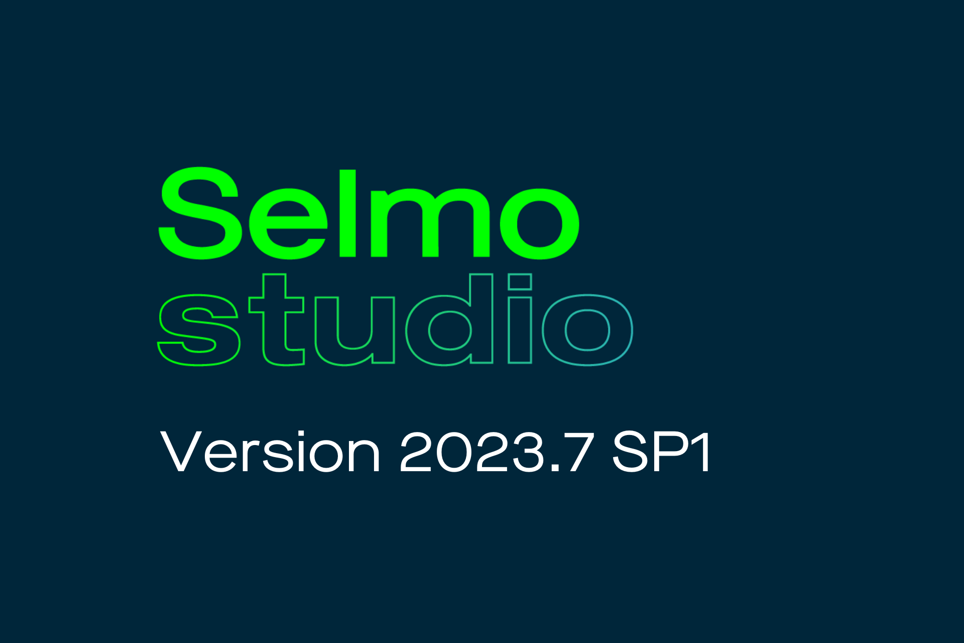 Release Selmo Studio 2023.7 SP1