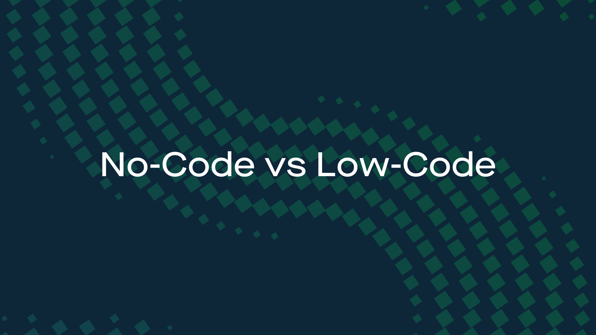 Low-Code vs No-Code